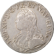 Moneda, Francia, Louis XV, Écu aux branches d'olivier, Ecu, 1727, Tours, MBC