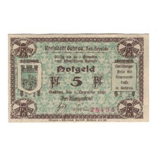 Banknote, Germany, Kreisstadt Guhrau, Bez. Breslau, 5 Pfennig, Batiment, 1920