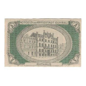 Banknote, Germany, Kreisstadt Guhrau, Bez. Breslau, 5 Pfennig, Batiment, 1920