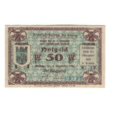 Banconote, Germania, Kreisstadt Guhrau, Bez. Breslau, 50 Pfennig, Batiment