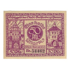 Banknote, Germany, Greifenberg Stadt, 50 Pfennig, Texte, 1921, 1921-03-31