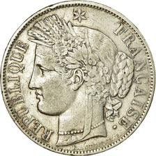 Coin, France, Cérès, 5 Francs, 1850, Bordeaux, EF(40-45), Silver, Gadoury:719