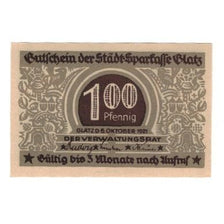 Banknote, Germany, Glatz Städtische Sparkasse, 100 Pfennig, Blason, 1921