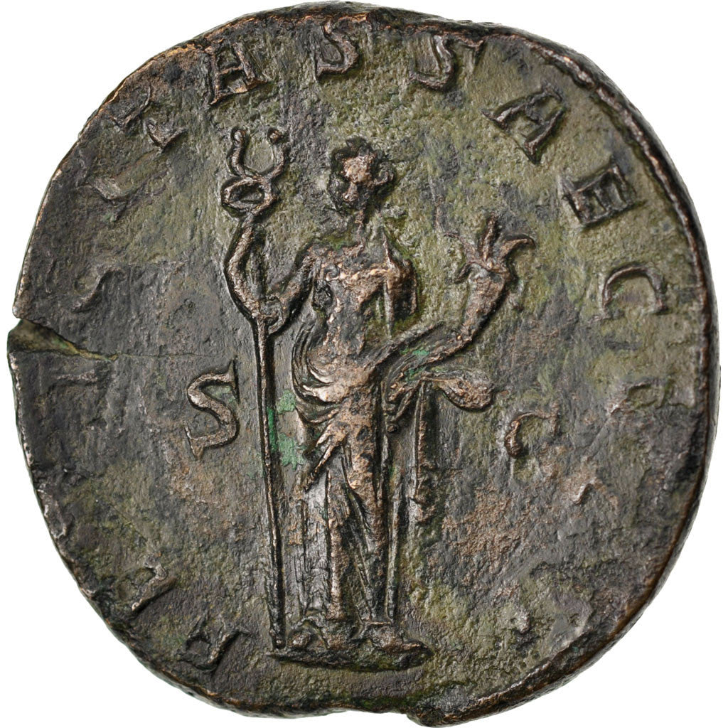 Coin, Trajan Decius, Double Sestertius, Roma, EF(40-45), Bronze, Cohen:39