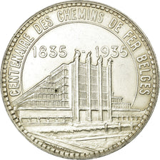 Coin, Belgium, 50 Francs, 50 Frank, 1935, AU(55-58), Silver
