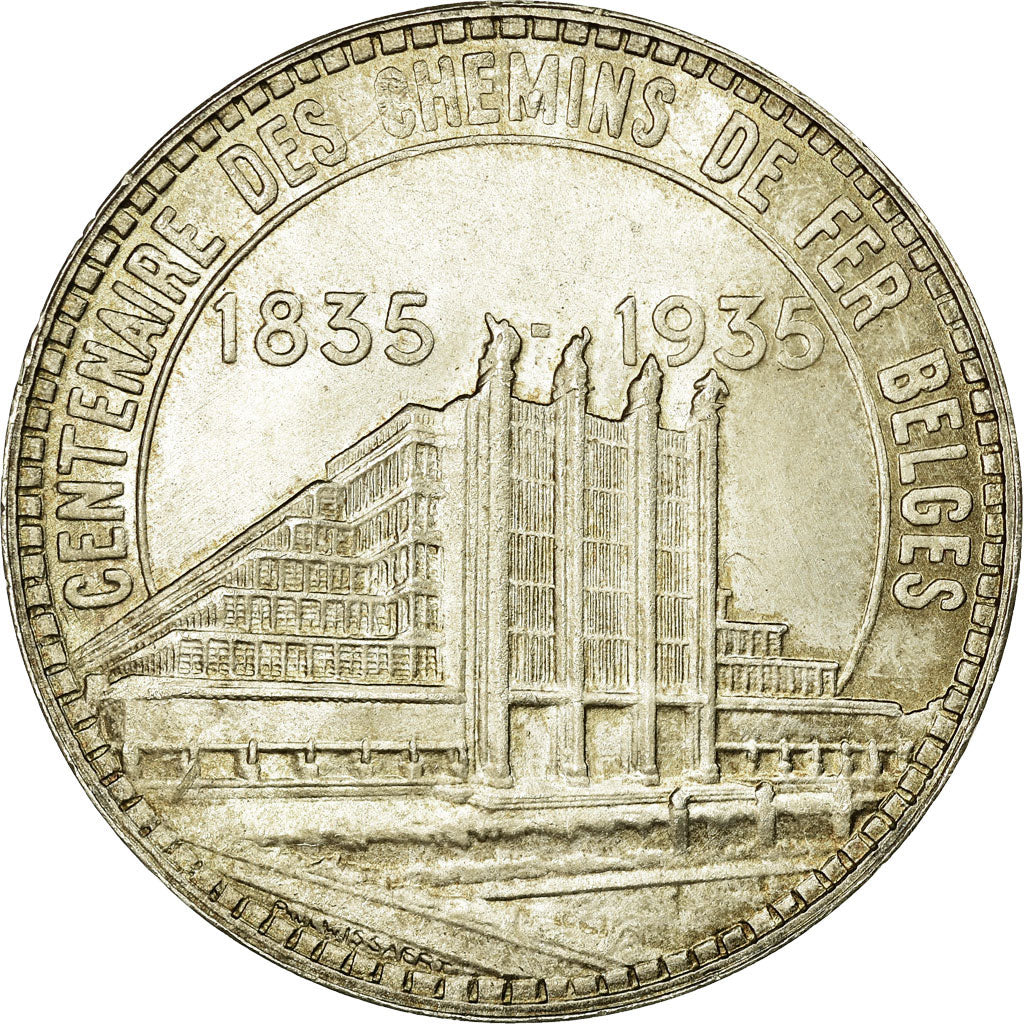 Coin, Belgium, 50 Francs, 50 Frank, 1935, MS(63), Silver
