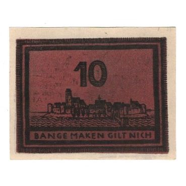 Billet, Allemagne, Haselünne Stadt, 10 Pfennig, paysage, 1921, 1921-10-01, SUP