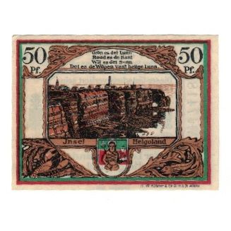 Banknote, Germany, Helgoland Spar & Leihkasse der Landgemeinde, 50 Pfennig