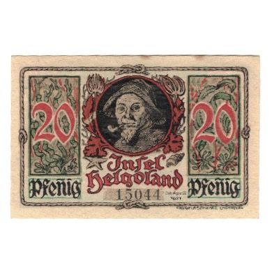 Banknote, Germany, Helgoland Spar & Leihkasse der Landgemeinde, 20 Pfennig