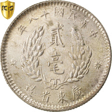 China, Kwangtung, 20 Cents, 1929, KM:Y426, PCGS MS63