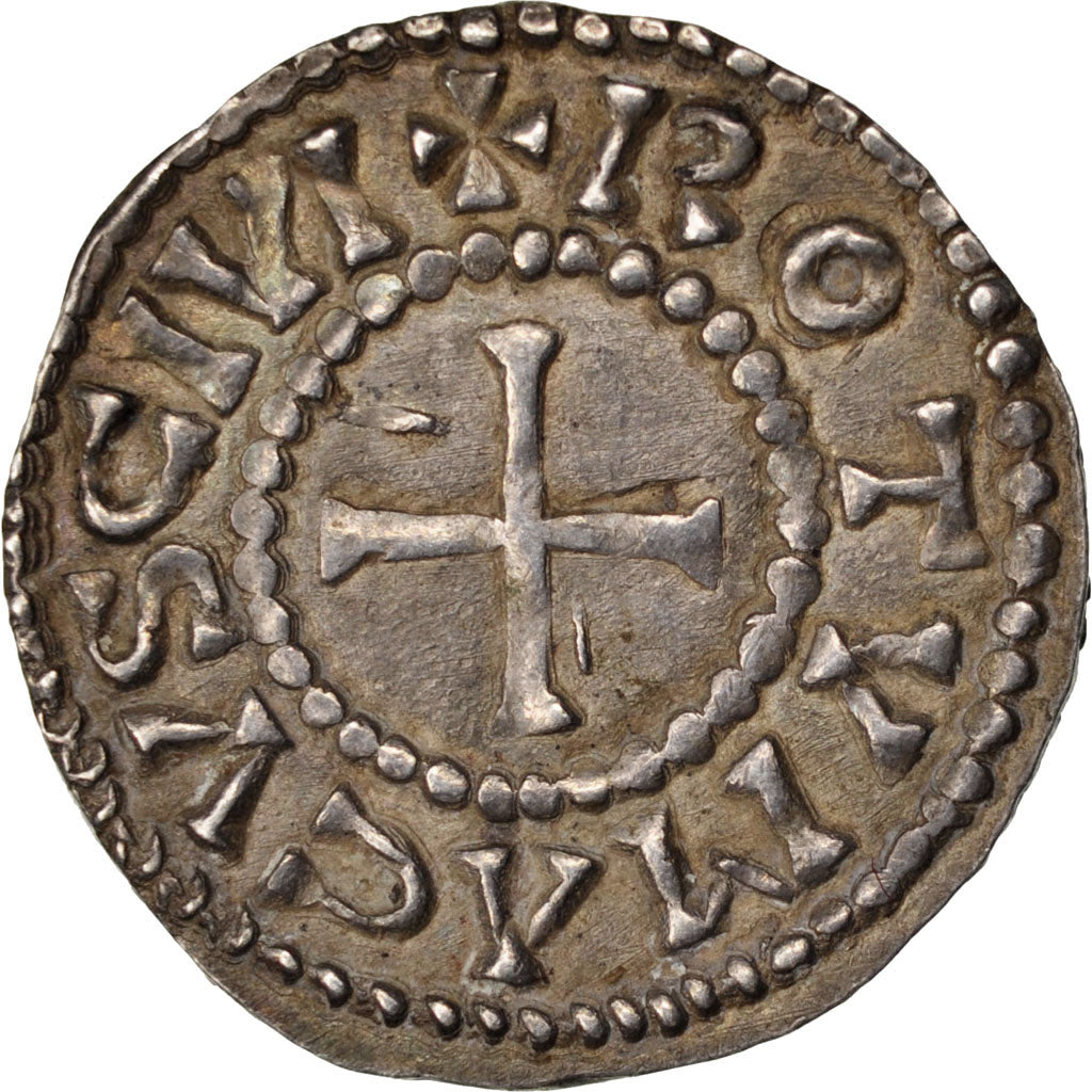 FRANCE, Denarius, Rouen, AU(55-58), Silver, 1.55