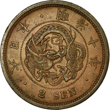 Monnaie, Japon, Mutsuhito, 2 Sen, 1877, SUP, Bronze