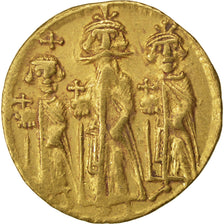 Heraclius 610-641, Solidus, Constantinople, EF(40-45), Gold, Sear #764, 4.47