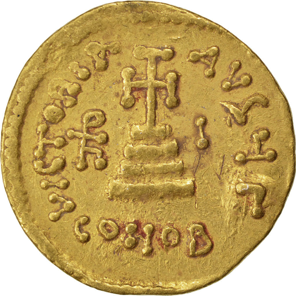 Heraclius 610-641, Solidus, Constantinople, EF(40-45), Gold, Sear #764, 4.47