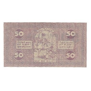 Banknote, Germany, Köln Stadt, 50 Pfennig, personnage, 1921, 1921-07-13
