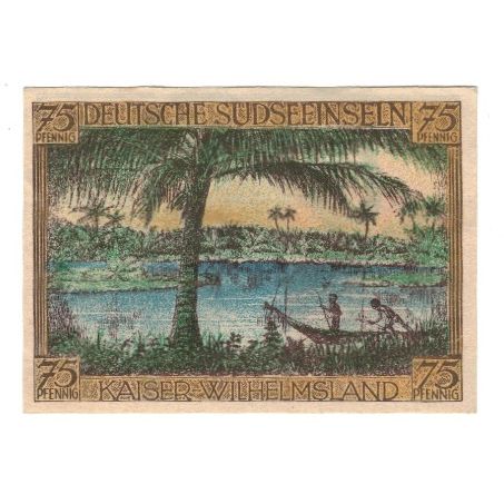 Banknote, Germany, Berlin Deutsch-Hanseatischer Kolonialgedanktag, 75 Pfennig