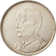 Cina, KWANGTUNG PROVINCE, 20 Cents, 1929, SPL, Argento