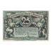 Billete, Alemania, Luneburg Stadt, 25 Pfennig, batiment 1, undated (1920), EBC