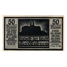 Billet, Allemagne, Quedlinburg Stadt, 50 Pfennig, personnage 5, 1921, SUP