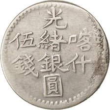 Monnaie, Chine, SINKIANG PROVINCE, Kuang-hs, 5 Miscals, 1901, Kashgar, TTB