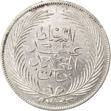 TUNISIA, 5 Piastres, 1849, KM #108, AU(50-53), Silver, 15.84