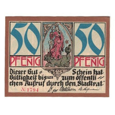Banknote, Germany, Kahla Stadt, 50 Pfennig, personnage, 1921, AU(55-58)