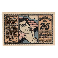 Banknote, Germany, Kahla Stadt, 25 Pfennig, graphique 1, 1921, 1921-12-31