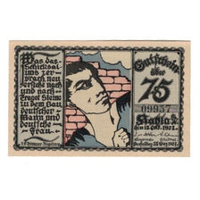 Banknote, Germany, Kahla Stadt, 75 Pfennig, graphique, 1921, 1921-12-31