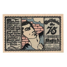 Banknote, Germany, Kahla Stadt, 75 Pfennig, graphique 1, 1921, 1921-12-31