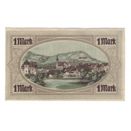 Banknote, Germany, Königsberg in Franken Stadt, 1 Mark, paysage, 1918