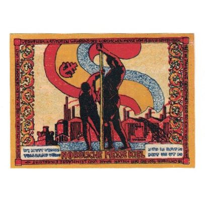 Banknote, Germany, Kiel Nordische Messe, 1 Mark, personnage, 1921, 1921-09-18