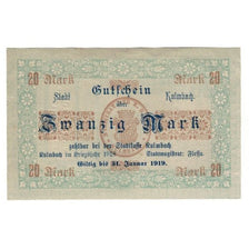 Banknote, Germany, Kulmbach Stadt, 20 Mark, paysage, 1919, 1919-01-31