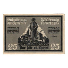 Banknote, Germany, Kevelaer Gemeinde, 25 Pfennig, Batiment, 1921, 1921-06-01