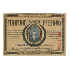Billet, Allemagne, Kappeln Stadt, 25 Pfennig, personnage, 1920, 1920-07-06, SUP