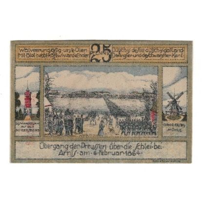Billet, Allemagne, Kappeln Stadt, 25 Pfennig, personnage, 1920, 1920-07-06, SUP