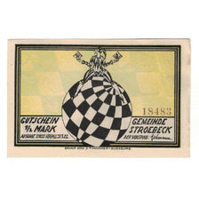 Banknote, Germany, Stroebeck Gemeinde, 1/2 Mark, Animaux, 1922, 1922-03-31