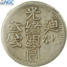 Coin, China, SINKIANG PROVINCE, Kuang-hs, 3 Miscals, 1907, Tihwa, NGC, VF35