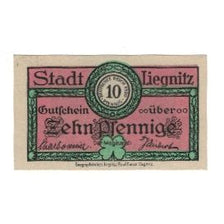 Banknot, Niemcy, Liegnitz Stadt, 10 Pfennig, jardin, undated (1920), AU(55-58)