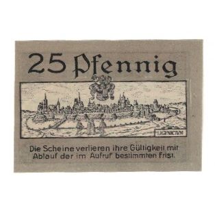 Banknote, Germany, Liegnitz Stadt, 25 Pfennig, paysage, undated (1920)