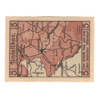 Banknote, Germany, Leobschütz Stadt, 5 Pfennig, carte, 1922, 1922-12-31