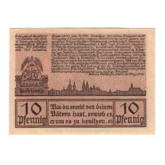 Banknote, Germany, Leobschütz Stadt, 10 Pfennig, Texte, 1922, 1922-12-31