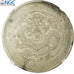 Coin, China, SINKIANG PROVINCE, Kuang-hs, 5 Miscals, 5 Mace, 1910, NGC, VF35