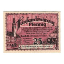 Biljet, Duitsland, Lauban Stadt, 25 Pfennig, métier à tisser, 1920, SUP