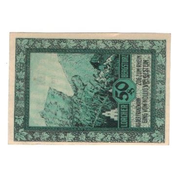 Banknote, Germany, Lorch Stadt, 50 Pfennig, paysage, 1921, 1921-06-15