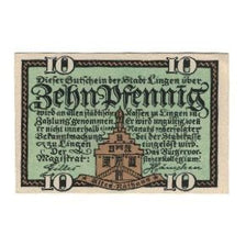 Banknote, Germany, Lingen Stadt, 10 Pfennig, valeur faciale, AU(55-58)