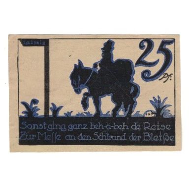 Banknote, Germany, Leipzig Notgeld-Ausstellung, 25 Pfennig, personnage 1, 1921