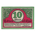 Billet, Allemagne, Lunen Stadt, 10 Pfennig, personnage, 1921, 1921-04-12, SUP