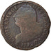 Moneda, Francia, 2 sols françois, 2 Sols, 1792, Perpignan, BC+, Bronce