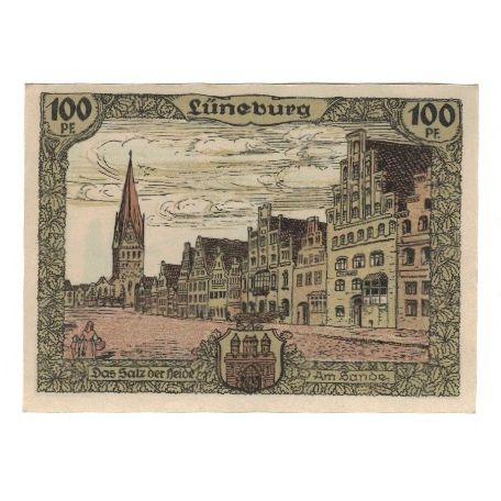 Banknote, Germany, Lüneburger Heide, 100 Pfennig, paysage, 1921, AU(55-58)