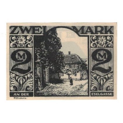 Banknote, Germany, Paderborn Stadt, 2 Mark, rue, 1921, 1921-11-10, AU(55-58)